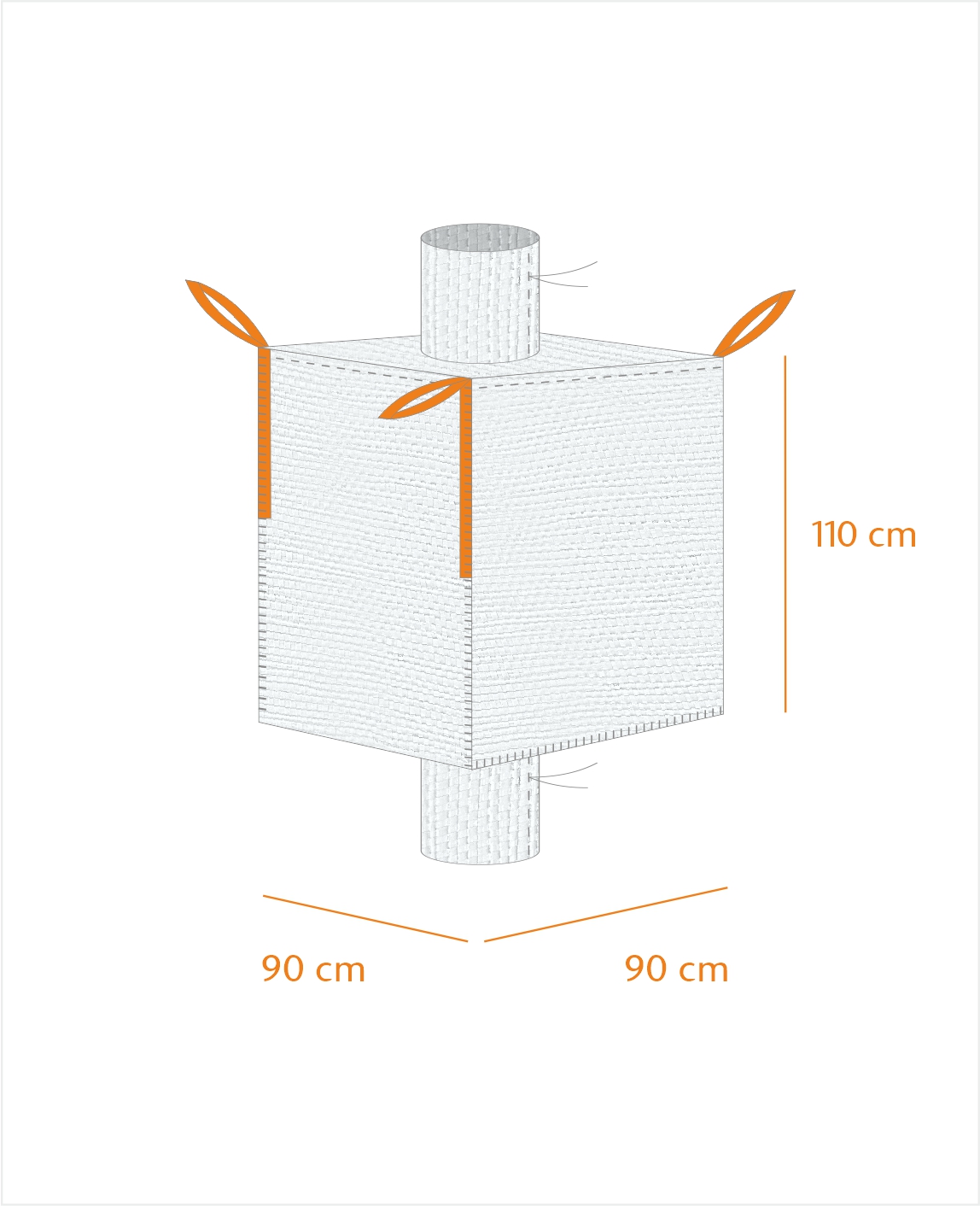 BigBag Ein/Auslauf 90x90x110cm