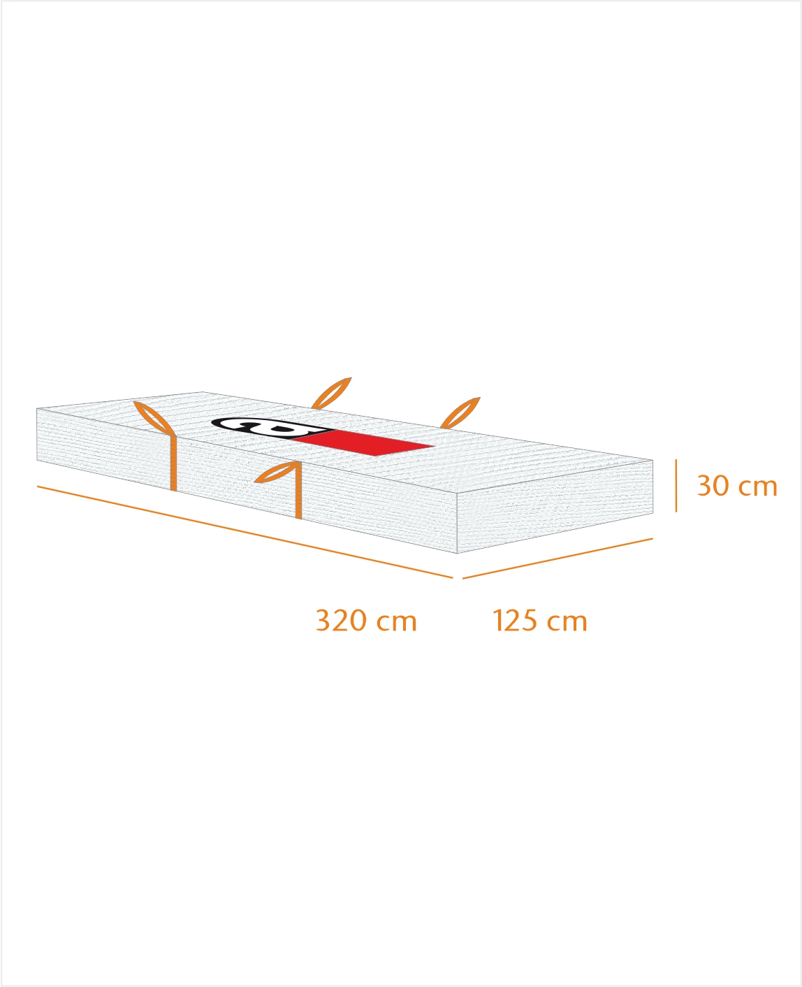 PlattenBag Asbest 320x125x30cm