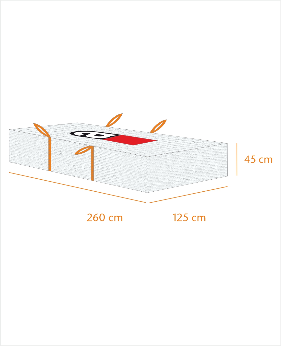 PlattenBag Asbest 260x125x45cm