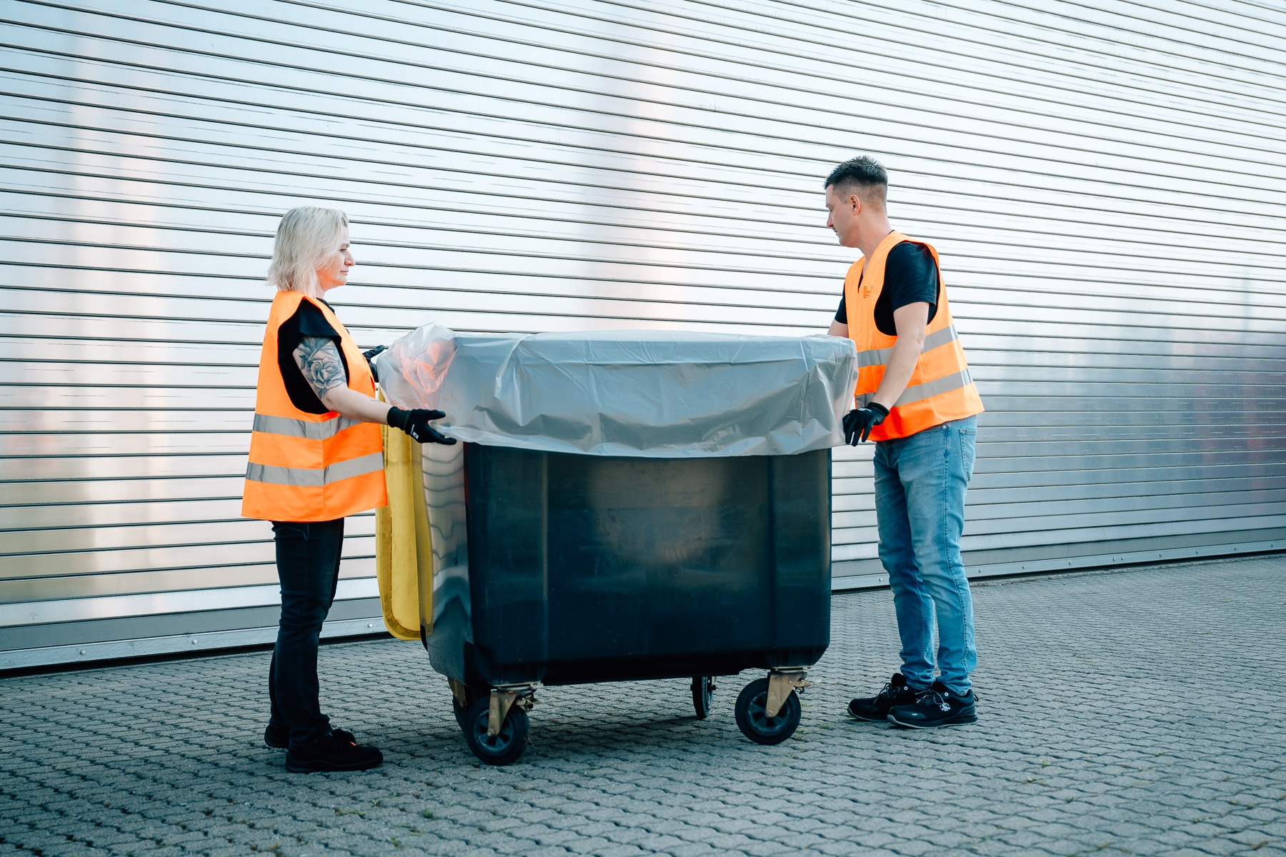 Inliner für Umleerbehälter UB I 1,1er I 1100-Liter I 1,1-cbm | 660er | 660-Liter - transparent-trüb