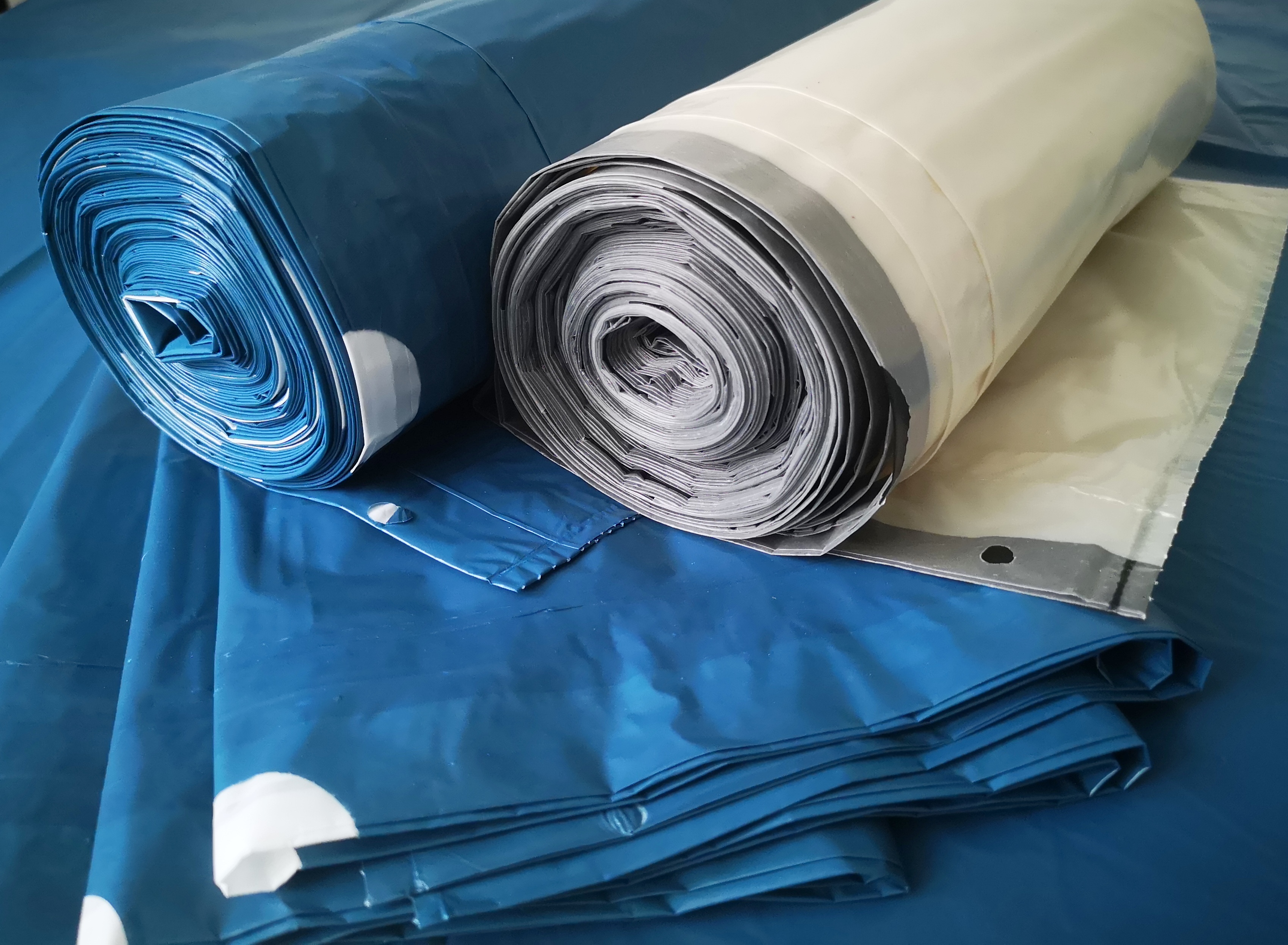 120-L Müllsack für Restmüll | AZV | Folien - blau stark